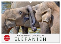 Asiatische und afrikanische Elefanten (Wandkalender 2025 DIN A3 quer), CALVENDO Monatskalender - Calvendo;Stanzer, Elisabeth