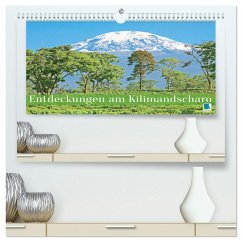 Entdeckungen am Kilimandscharo (hochwertiger Premium Wandkalender 2025 DIN A2 quer), Kunstdruck in Hochglanz - Calvendo