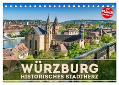 WÜRZBURG Historisches Stadtherz (Tischkalender 2025 DIN A5 quer), CALVENDO Monatskalender - Calvendo;Viola, Melanie
