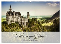 Schlösser und Gärten Süddeutschland (Wandkalender 2025 DIN A2 quer), CALVENDO Monatskalender