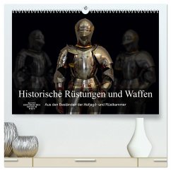 Historische Rüstungen und Waffen (hochwertiger Premium Wandkalender 2025 DIN A2 quer), Kunstdruck in Hochglanz