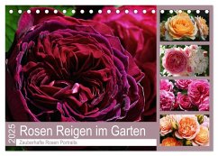Rosen Reigen im Garten (Tischkalender 2025 DIN A5 quer), CALVENDO Monatskalender - Calvendo;Cross, Martina
