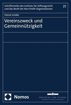 Vereinszweck und Gemeinnützigkeit (eBook, PDF) - Schäfer, Patrick