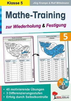 Cover Mathe-Training zur Wiederholung und Festigung / Klasse 5 (eBook, PDF)