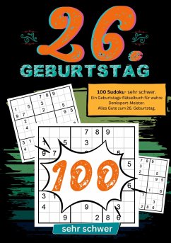 26. Geburtstag- Sudoku Geschenkbuch Cover 26. Geburtstag- Sudoku Geschenkbuch