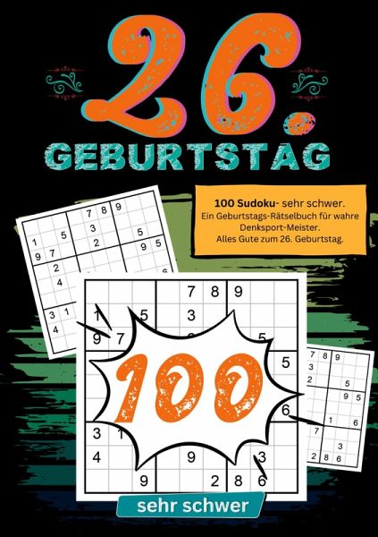26. Geburtstag- Sudoku Geschenkbuch