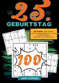 25. Geburtstag- Sudoku Geschenkbuch Cover 25. Geburtstag- Sudoku Geschenkbuch