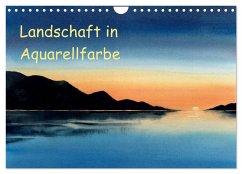 Landschaft in Aquarellfarbe (Wandkalender 2025 DIN A4 quer), CALVENDO Monatskalender