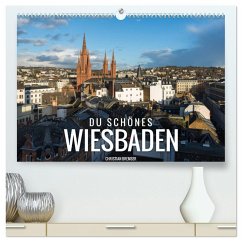 Du schönes Wiesbaden (hochwertiger Premium Wandkalender 2025 DIN A2 quer), Kunstdruck in Hochglanz