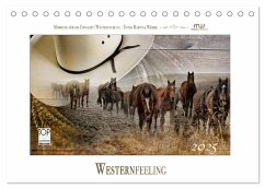 Western-Feeling (Tischkalender 2025 DIN A5 quer), CALVENDO Monatskalender