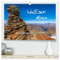 Walliser Alpen ¿ Europas »kleiner« Himalaya (hochwertiger Premium Wandkalender 2025 DIN A2 quer), Kunstdruck in Hochglanz