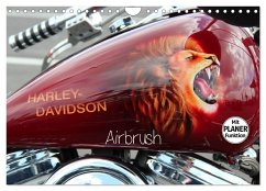Harley Davidson - Airbrush (Wandkalender 2025 DIN A4 quer), CALVENDO Monatskalender