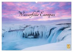 Wasserfälle Europas (Wandkalender 2025 DIN A2 quer), CALVENDO Monatskalender