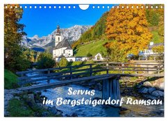 Servus im Bergsteigerdorf Ramsau (Wandkalender 2025 DIN A4 quer), CALVENDO Monatskalender