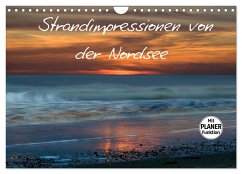 Strandimpressionen von der Nordsee (Wandkalender 2025 DIN A4 quer), CALVENDO Monatskalender - Calvendo;Brausch, Heidi