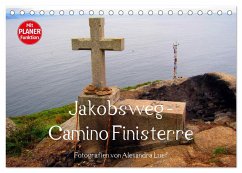 Jakobsweg - Camino Finisterre (Tischkalender 2025 DIN A5 quer), CALVENDO Monatskalender