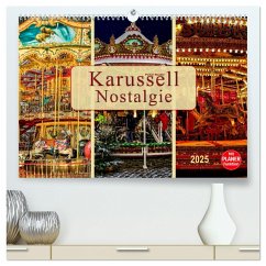 Karussell - Nostalgie (hochwertiger Premium Wandkalender 2025 DIN A2 quer), Kunstdruck in Hochglanz