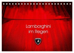Lamborghini im Regen (Tischkalender 2025 DIN A5 quer), CALVENDO Monatskalender