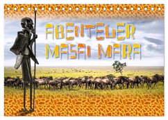 Abenteuer Masai Mara (Tischkalender 2025 DIN A5 quer), CALVENDO Monatskalender