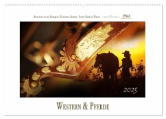 Western und Pferde (Wandkalender 2025 DIN A2 quer), CALVENDO Monatskalender