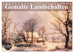 Gemalte Landschaften (Tischkalender 2025 DIN A5 quer), CALVENDO Monatskalender - Calvendo;Stanzer, Elisabeth