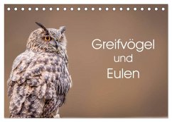 Greifvögel und Eulen (Tischkalender 2025 DIN A5 quer), CALVENDO Monatskalender