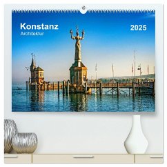 Konstanz Architektur (hochwertiger Premium Wandkalender 2025 DIN A2 quer), Kunstdruck in Hochglanz