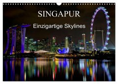 Singapur - Einzigartige Skylines (Wandkalender 2025 DIN A3 quer), CALVENDO Monatskalender