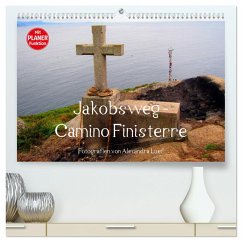 Jakobsweg - Camino Finisterre (hochwertiger Premium Wandkalender 2025 DIN A2 quer), Kunstdruck in Hochglanz