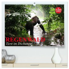 Regenwald. Tiere im Dschungel (hochwertiger Premium Wandkalender 2025 DIN A2 quer), Kunstdruck in Hochglanz