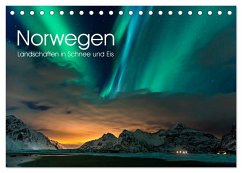 Norwegen, Landschaften in Schnee und Eis (Tischkalender 2025 DIN A5 quer), CALVENDO Monatskalender - Calvendo;Stoiber, Wolfgang