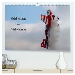 Modellflugzeuge über Friedrichshafen (hochwertiger Premium Wandkalender 2025 DIN A2 quer), Kunstdruck in Hochglanz