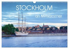 Stockholm an Mittsommer (Wandkalender 2025 DIN A3 quer), CALVENDO Monatskalender