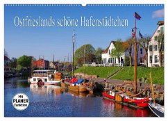 Ostfrieslands schöne Hafenstädtchen (Wandkalender 2025 DIN A2 quer), CALVENDO Monatskalender