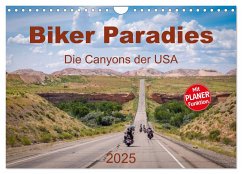 Biker Paradies - Die Canyons der USA (Wandkalender 2025 DIN A4 quer), CALVENDO Monatskalender