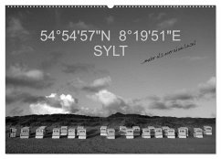 54°54'57"N 8°19'51"E SYLT (Wandkalender 2025 DIN A2 quer), CALVENDO Monatskalender