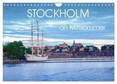 Stockholm an Mittsommer (Wandkalender 2025 DIN A4 quer), CALVENDO Monatskalender