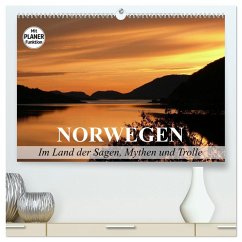 Norwegen. Im Land der Sagen, Mythen und Trolle (hochwertiger Premium Wandkalender 2025 DIN A2 quer), Kunstdruck in Hochglanz