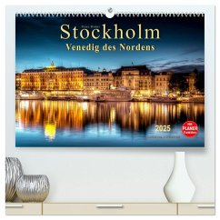 Stockholm - Venedig des Nordens (hochwertiger Premium Wandkalender 2025 DIN A2 quer), Kunstdruck in Hochglanz