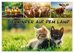 Tierkinder auf dem Land (Wandkalender 2025 DIN A2 quer), CALVENDO Monatskalender
