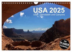 USA 2025 Utah - Sandstein und Canyons (Wandkalender 2025 DIN A4 quer), CALVENDO Monatskalender - Calvendo;Zimmermann, Frank