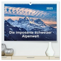 Die imposante schweizer Alpenwelt (hochwertiger Premium Wandkalender 2025 DIN A2 quer), Kunstdruck in Hochglanz