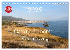 Camino del norte - Küstenweg (Tischkalender 2025 DIN A5 quer), CALVENDO Monatskalender