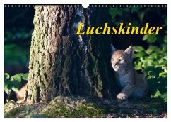 Luchskinder (Wandkalender 2025 DIN A3 quer), CALVENDO Monatskalender