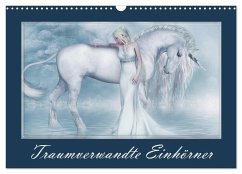 Traumverwandte Einhörner (Wandkalender 2025 DIN A3 quer), CALVENDO Monatskalender - Calvendo;Tiettje, Andrea