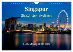 Singapur Stadt der Skylines (Wandkalender 2025 DIN A4 quer), CALVENDO Monatskalender