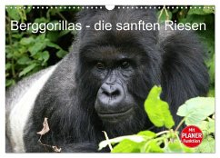 Berggorillas - die sanften Riesen (Wandkalender 2025 DIN A3 quer), CALVENDO Monatskalender