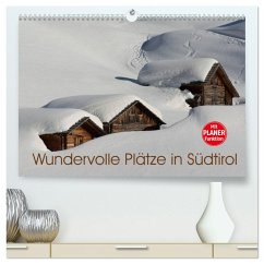 Wundervolle Plätze in Südtirol (hochwertiger Premium Wandkalender 2025 DIN A2 quer), Kunstdruck in Hochglanz