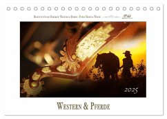 Western und Pferde (Tischkalender 2025 DIN A5 quer), CALVENDO Monatskalender