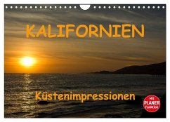 KALIFORNIEN Küstenimpressionen (Wandkalender 2025 DIN A4 quer), CALVENDO Monatskalender